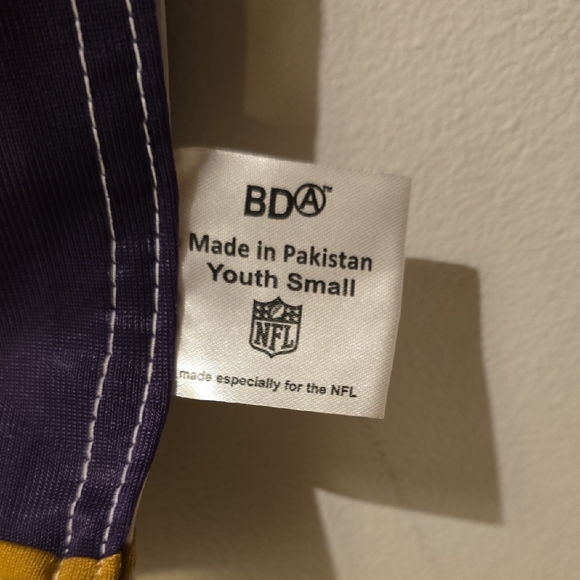 NFL Kids Purple and Gold Baltimore Ravens NFL Flag Football Jersey LOT L - Picture 2 of 13